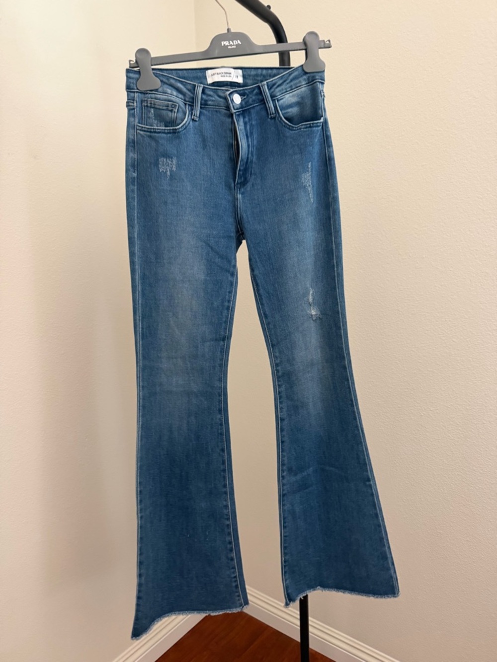 Just Black Medium Blue High-Rise Flare Jeans size 27 - Picture 2 of 6